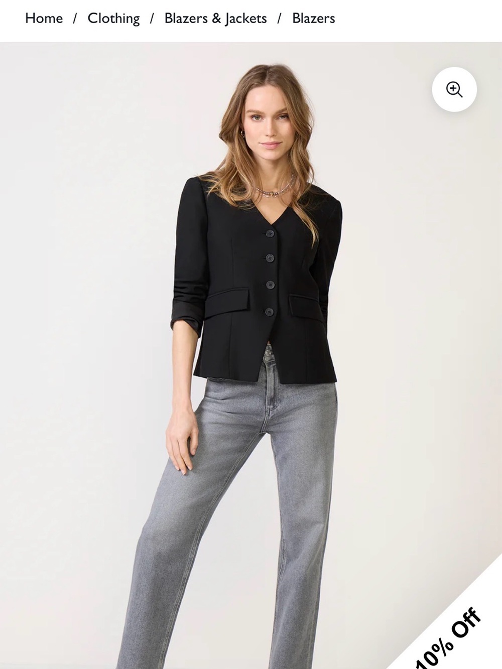 Evereve Sophia Blazer in black